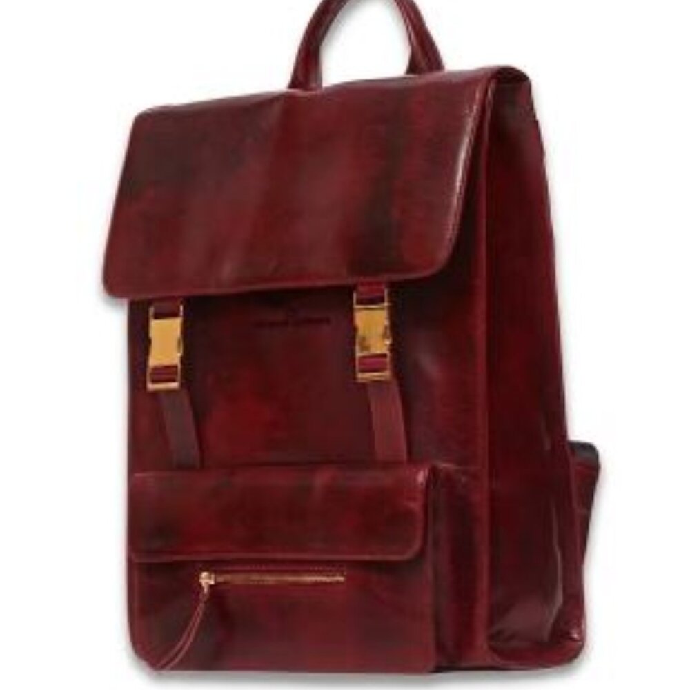 Petrus Full-Grain Leather Backpack